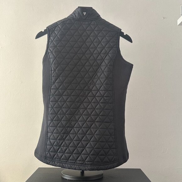 No Laying Up Women’s Quilted Vest – Black, Medium, Sherpa-Lined, Lightweight Gol - Picture 3 of 7